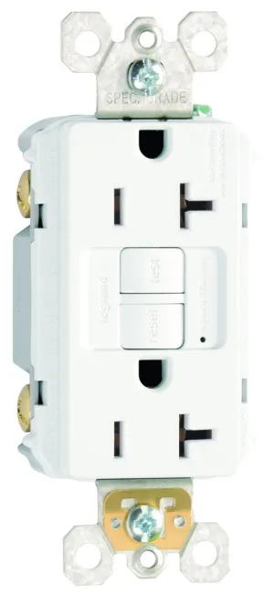 Legrand radiant 2097W3PKCC4 20 Amp GFCI Self Test Decorator Duplex Outlet, White (3 Pack)