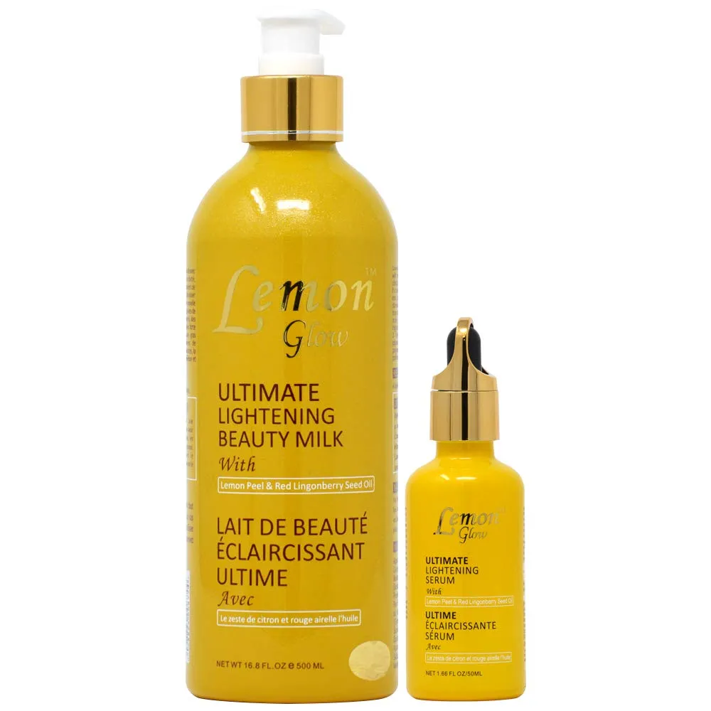 Lemon Glow Lotion Combo-1 (Lotion 16.8oz   Serum 1.66oz)
