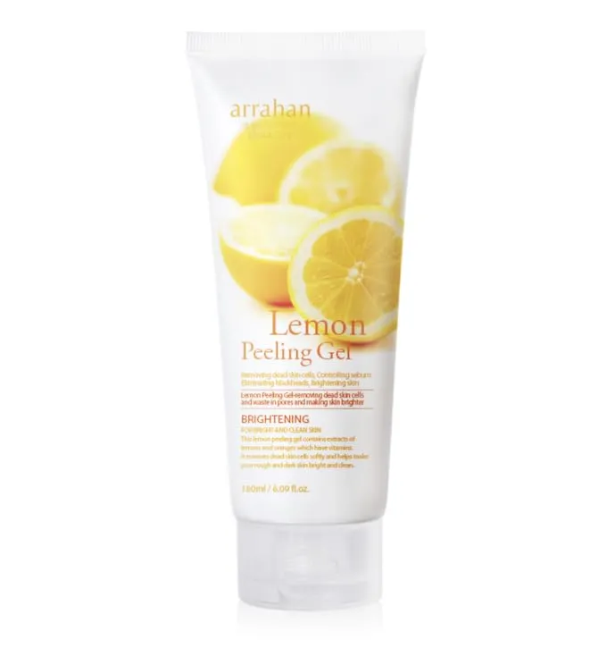 Lemon White Peeling Gel 180ml – Refreshing Exfoliator with AHA & Vitamin-Rich Lemon Extract for Smooth and Radiant Skin