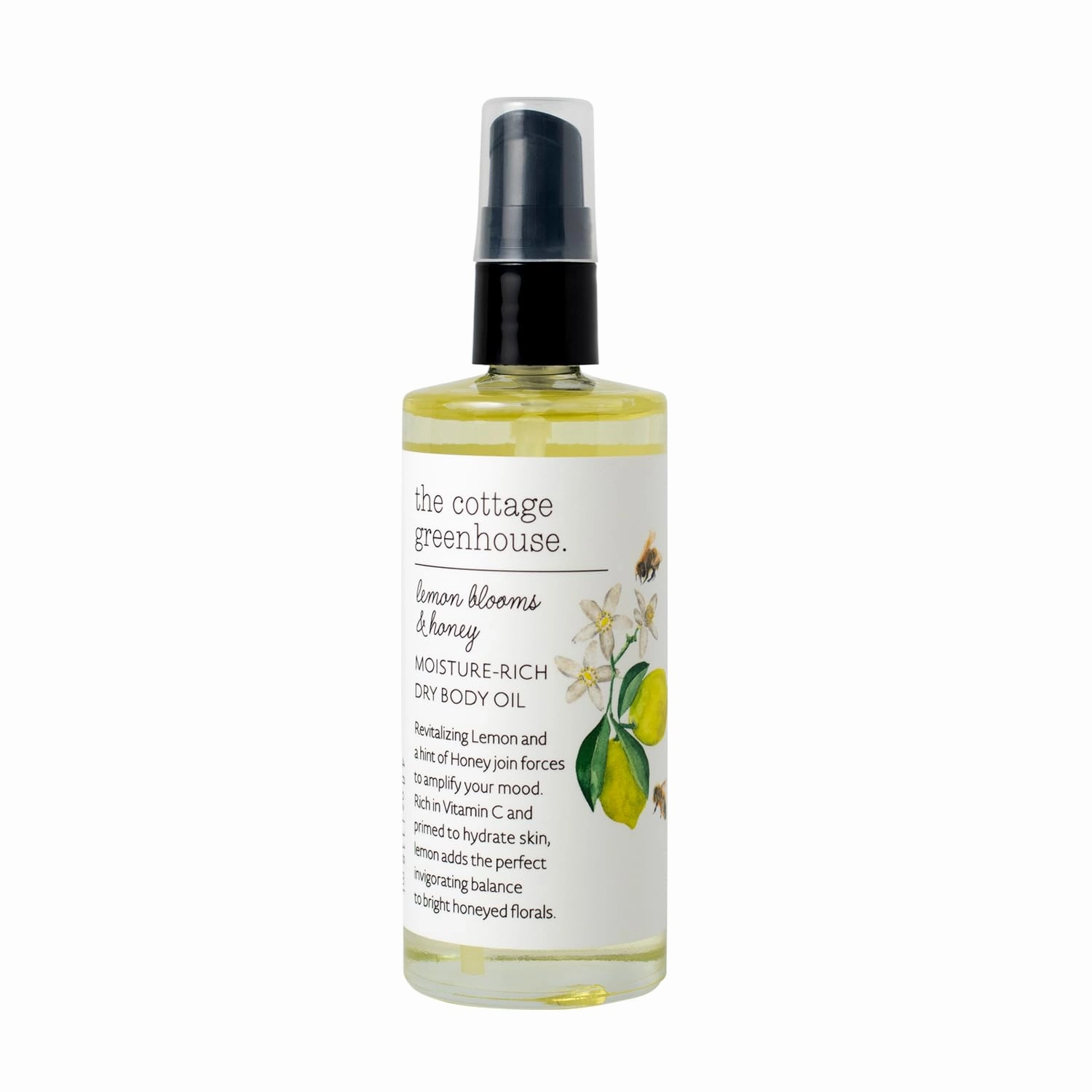 Lemon Blooms & Honey Dry Body Oil, 4 fl oz, Women’s Body Oil, Scented Body Oil, Moisturizing Body Oil, Dry Body Oil for Women, Vegan, Gluten-Free, Paraben Free