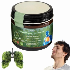 Lercea Mullein Clear Lung Repair Cream - Wellness Formula, Lercea Mullein Cream for Lung Cleanse, Lercea Lung Cream Extra Strength, Herbal Clear Lung Cream - Improve Lung Health (1 Pack)