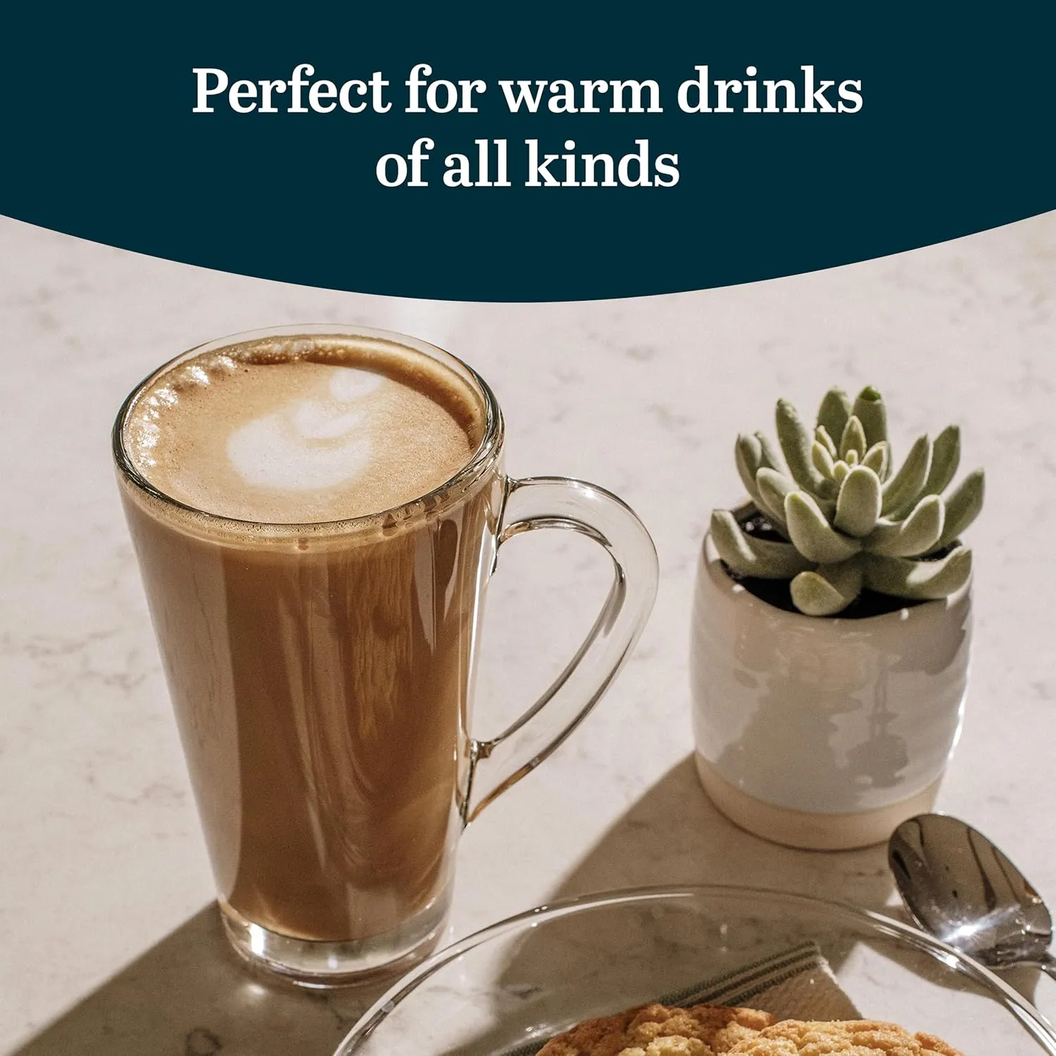 Libbey Cavana Extra Tall Mug - Classic Set 4 Tapered Shape Clear Coffee Mug, Dishwasher Safe Clear Glass Coffee Mugs for Warm Lattes, and More
