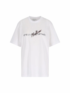 Logo Sequin T-Shirt – White