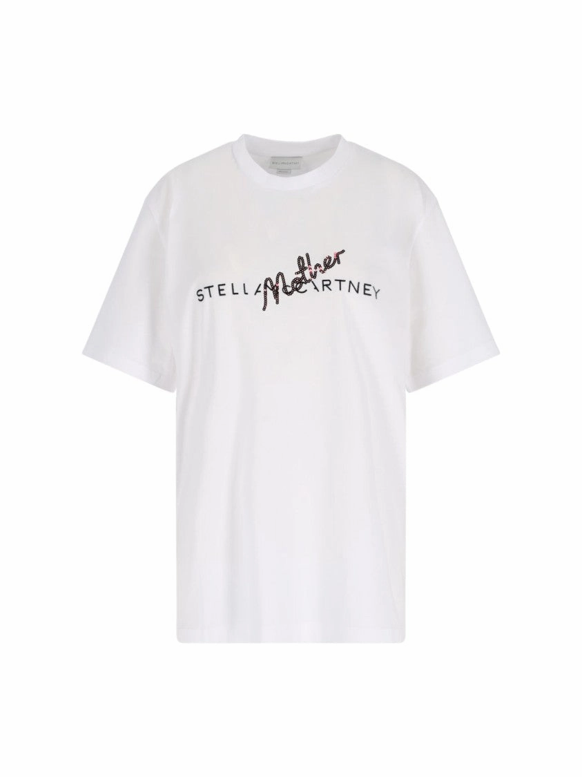 Logo Sequin T-Shirt – White