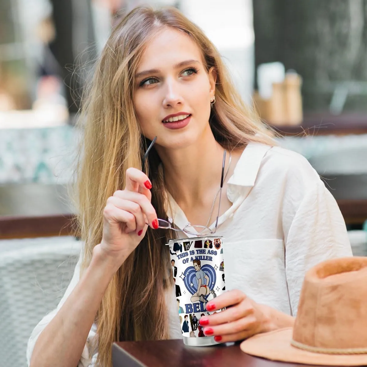 LONGXIN Funny Humorous Movie Merchandise Vampire Edward Tumbler Twilight Merch Vampire Werewolf Gifts for Fans Girls Women Funny Sexy Gifts Stainless Steel Tumblers 20oz
