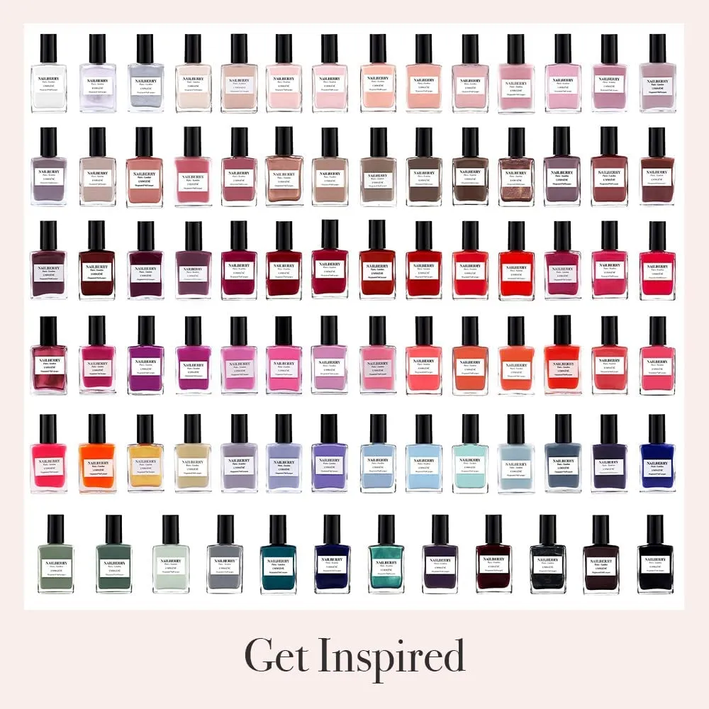 L'Oxygéné Oxygenated Nail Lacquer | Mystere | Light Creamy Lilac Opaque Nail Polish | UV Protected Long-Wear Nail Polish | 12-Free | Vegan | Certified Halal | Cruelty & Gluten Free | 15 ml