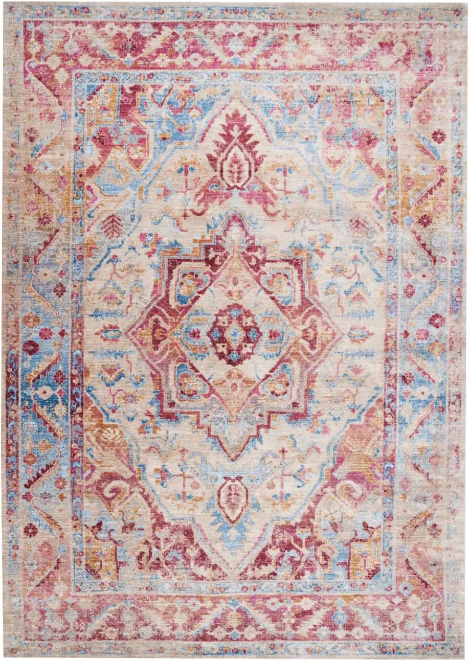 LUXE WEAVERS Floral Oriental Ivory 2x3 Area Rug