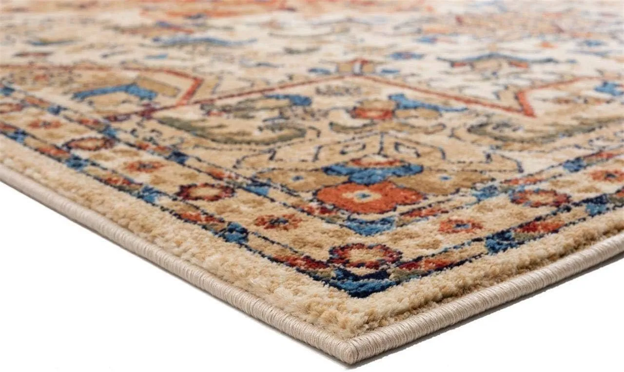 LUXE WEAVERS Geometric Southwestern Area Rug, Ivory 5x7