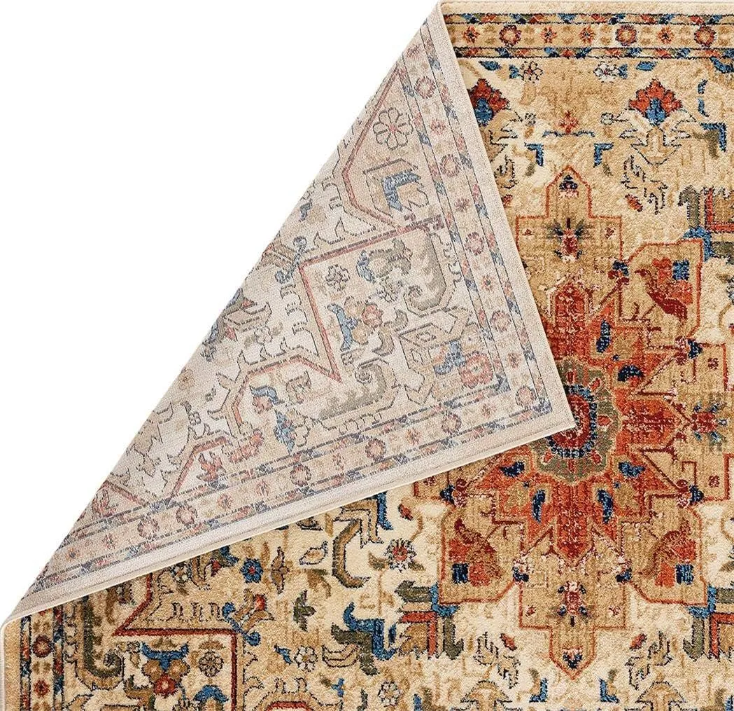 LUXE WEAVERS Geometric Southwestern Area Rug, Ivory 8x10