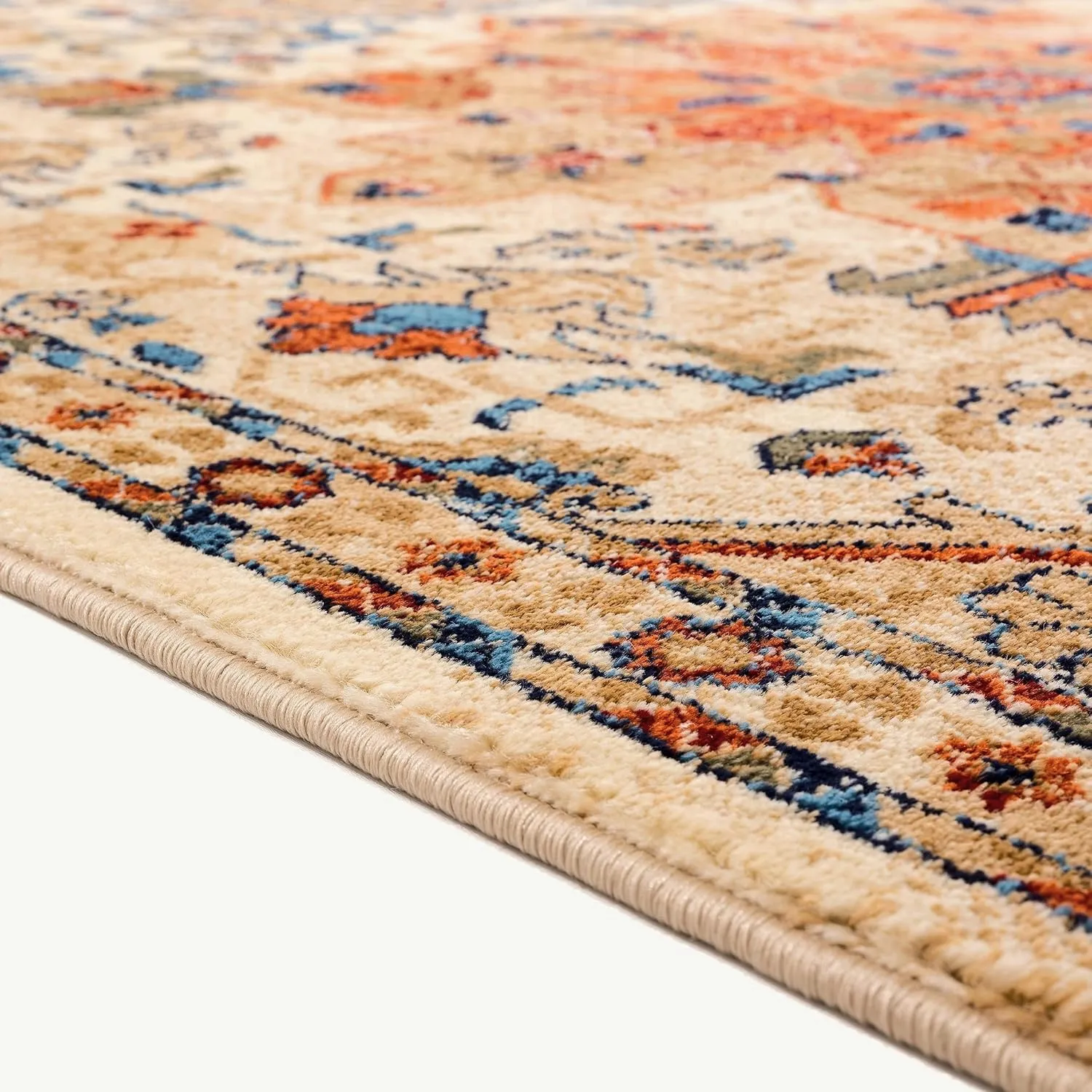 LUXE WEAVERS Geometric Southwestern Area Rug, Ivory 8x10