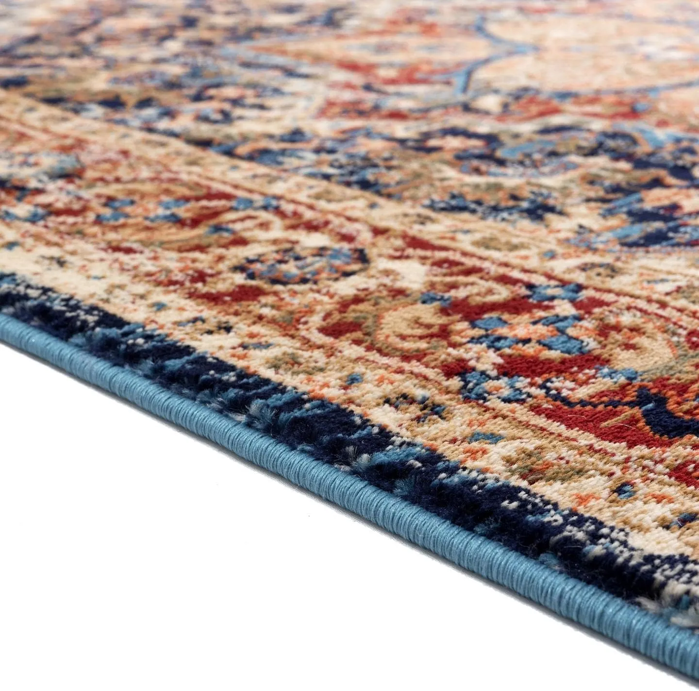 LUXE WEAVERS Howell Collection Oriental Area Rug, Blue 5x7