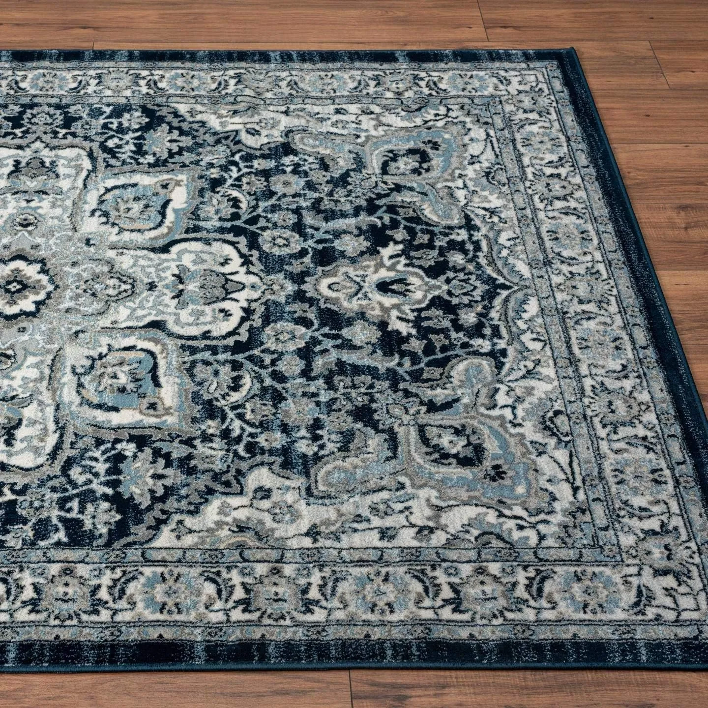 LUXE WEAVERS Olimpia Collection 5940 Ivory 5x7 Oriental Floral Area Rug