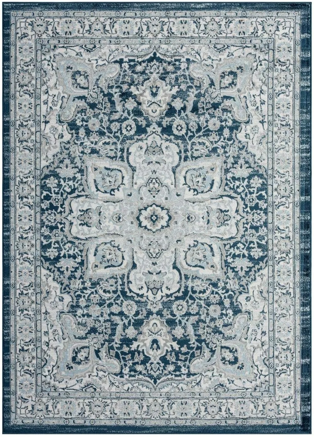 LUXE WEAVERS Olimpia Collection 5940 Ivory 5x7 Oriental Floral Area Rug