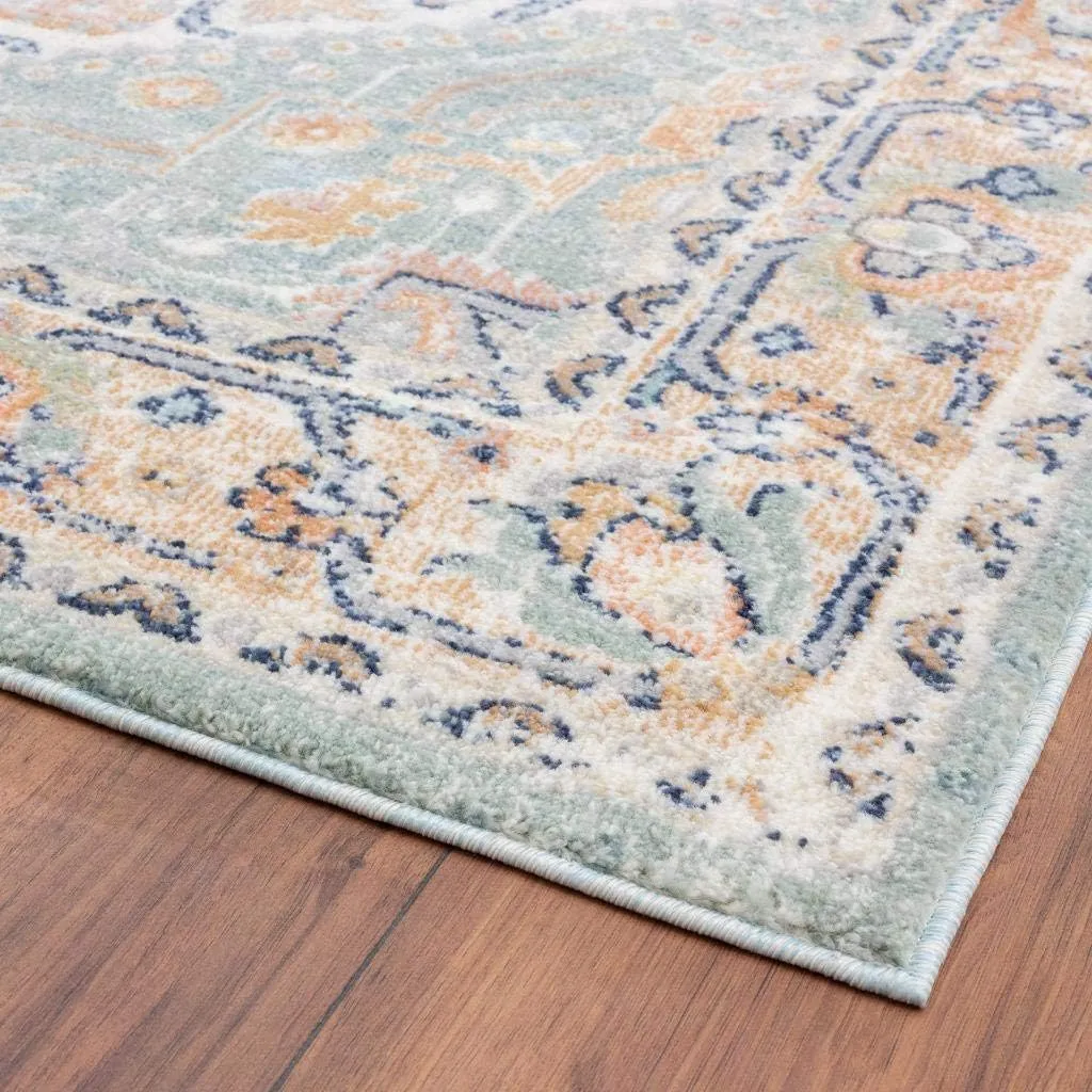 LUXE WEAVERS Oriental Medallion Area Rug, 8X10, Green