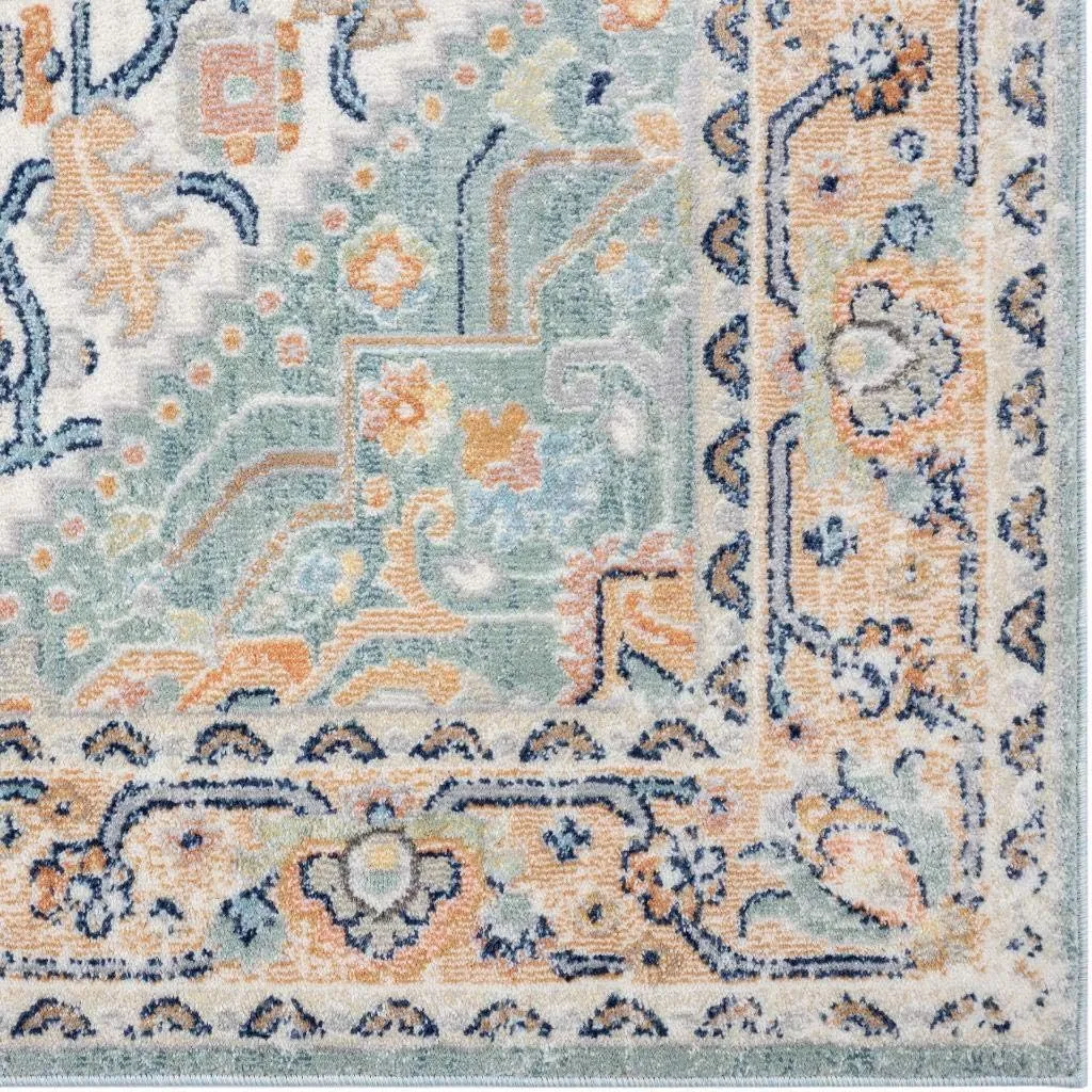 LUXE WEAVERS Oriental Medallion Area Rug, 8X10, Green