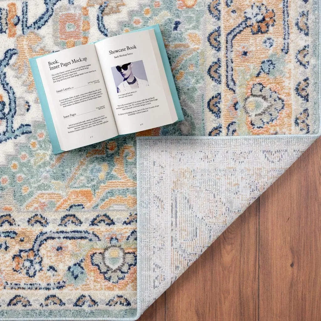 LUXE WEAVERS Oriental Medallion Area Rug, 8X10, Green
