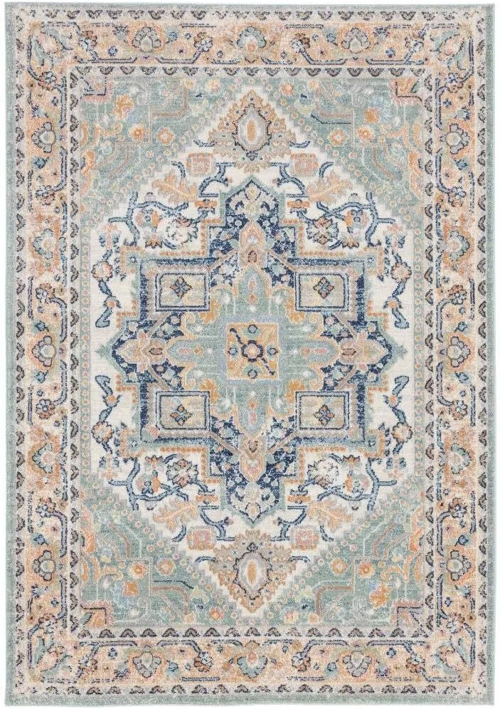 LUXE WEAVERS Oriental Medallion Area Rug, 8X10, Green