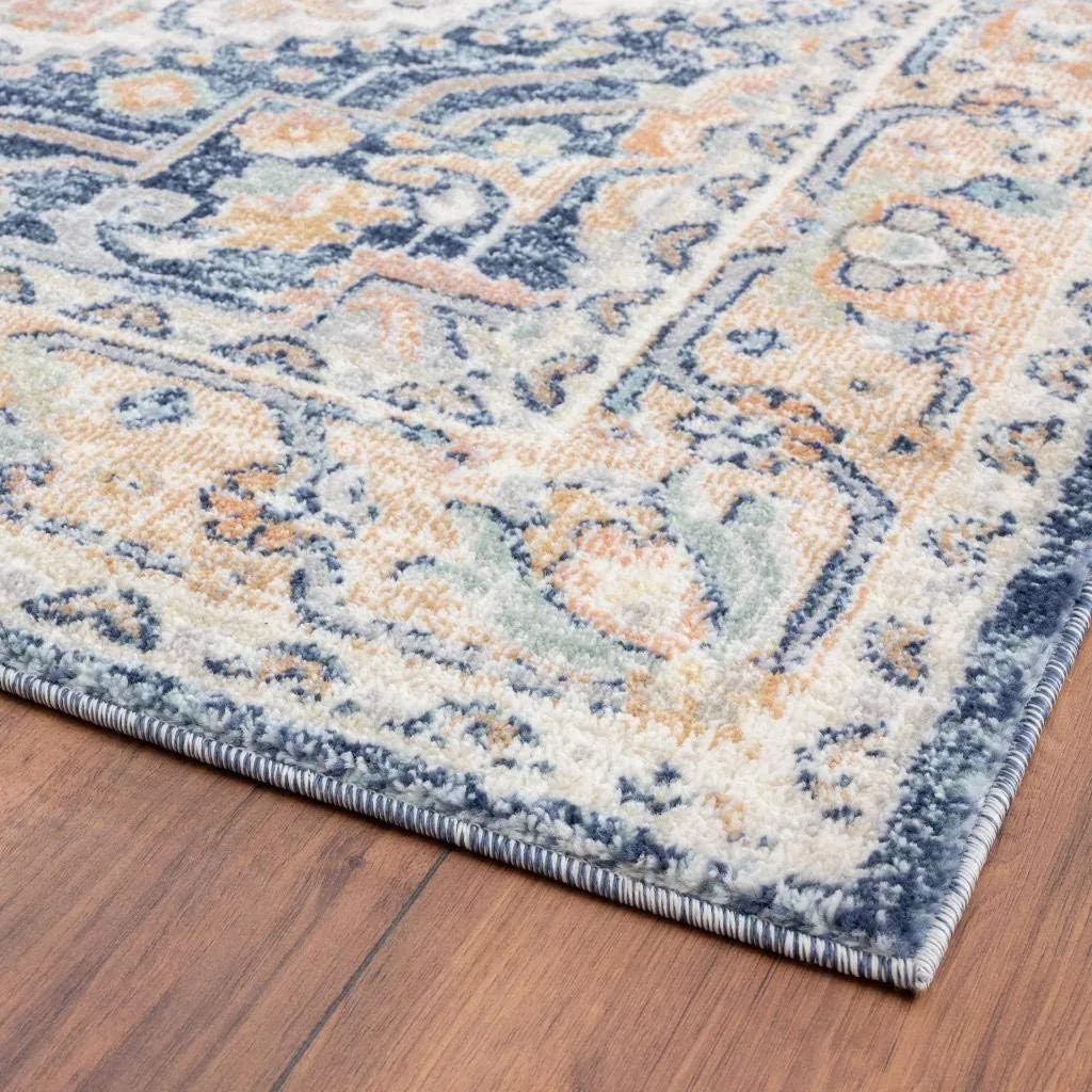 LUXE WEAVERS Oriental Medallion Area Rug, 8X10, Navy