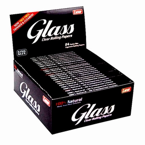 Luxe Glass Clear Rolling Papers Kingsize