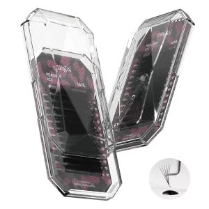 MAGAL Mega Volume Classic Black Fluffy Eyelash Extensions 0.03 C/D/D  14-18mm Easy Fan/Silky Individual Lash/Extra Volume Professional Eyelash Tray (Classic 1418 D curl)