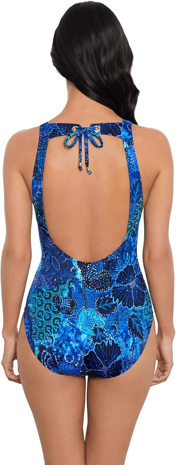 MagicSuit Women's Swimwear Juxtapose Steffi Soft Cup Lace Up One Piece Swimsuit