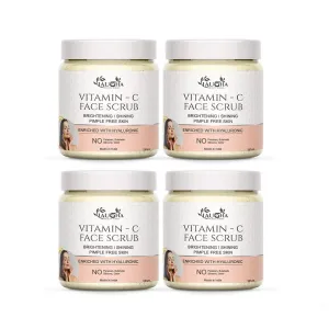 MAHANT Vitamin C Face Scrub – Refreshing Facial Cleanser for All Skin Types (100GM(PACK OF 4))