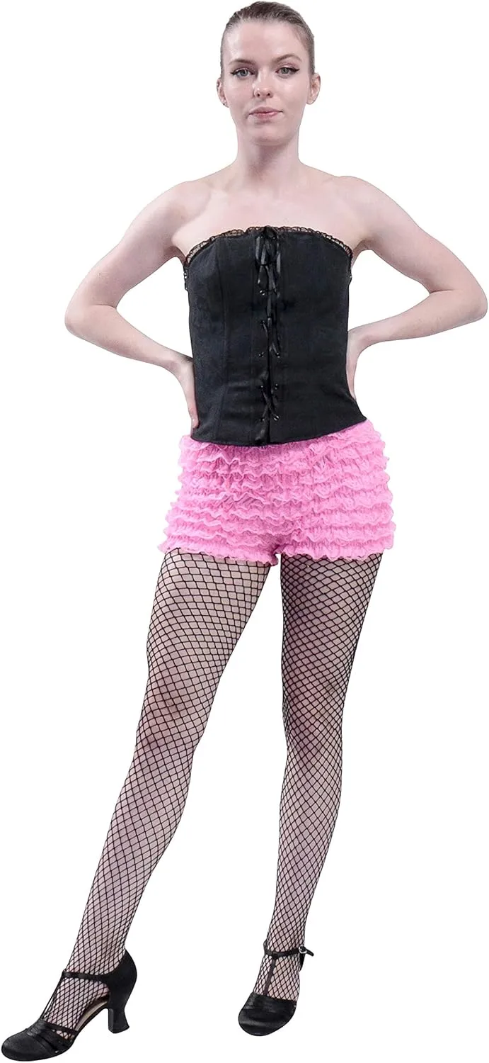 Malco Modes Ruffle Shorts for Women – Lace Bloomers, Festival Outfit, Boy Shorts