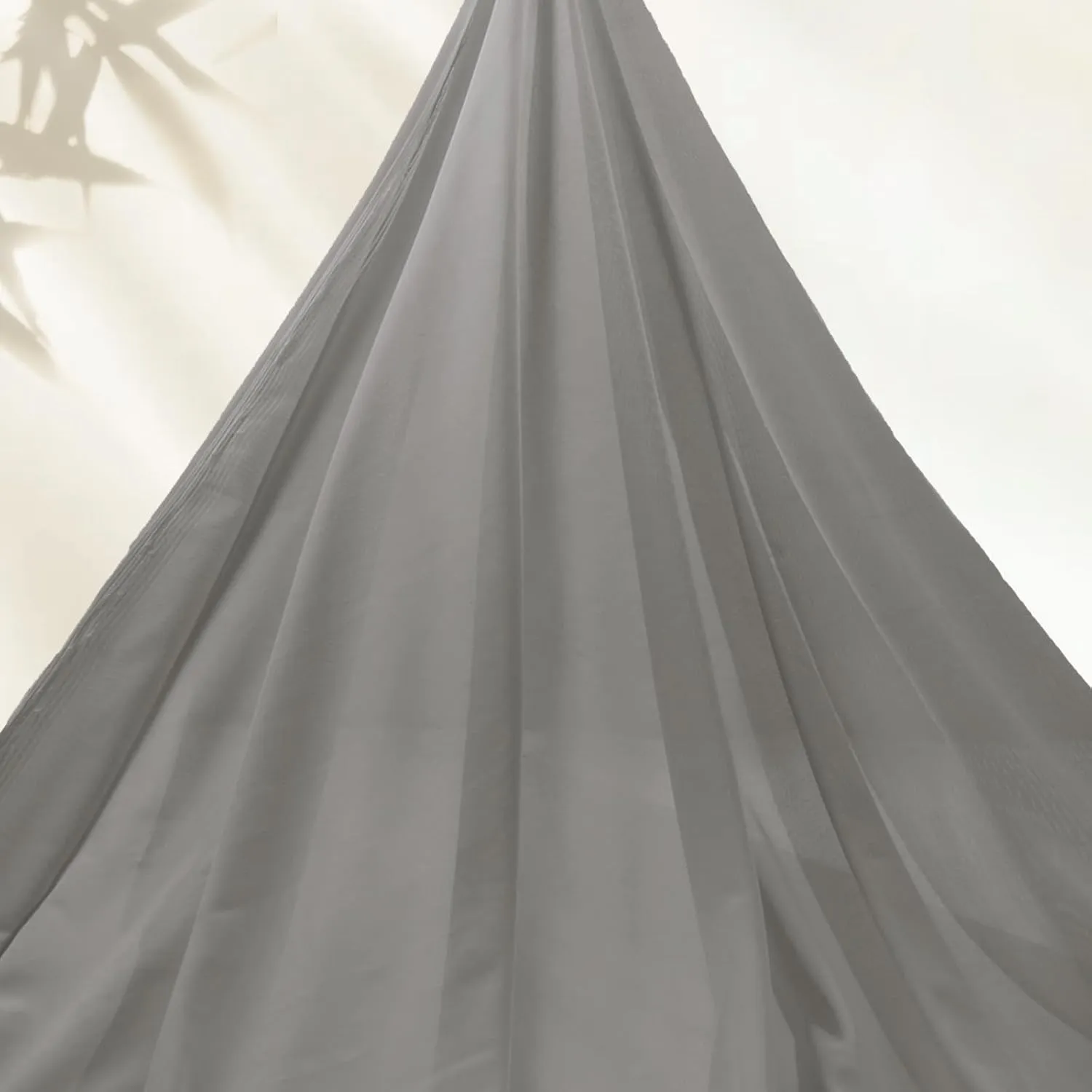 Manyshofu Grey Mesh Fabric by The Yard 4-Way Stretch Fabric(60" Wide), 5 Yard Nylon Spandex Power Mesh Netting Fabrics Lightweight & Breathable Sheer Material for Swimsuit Dress Sewing Costume