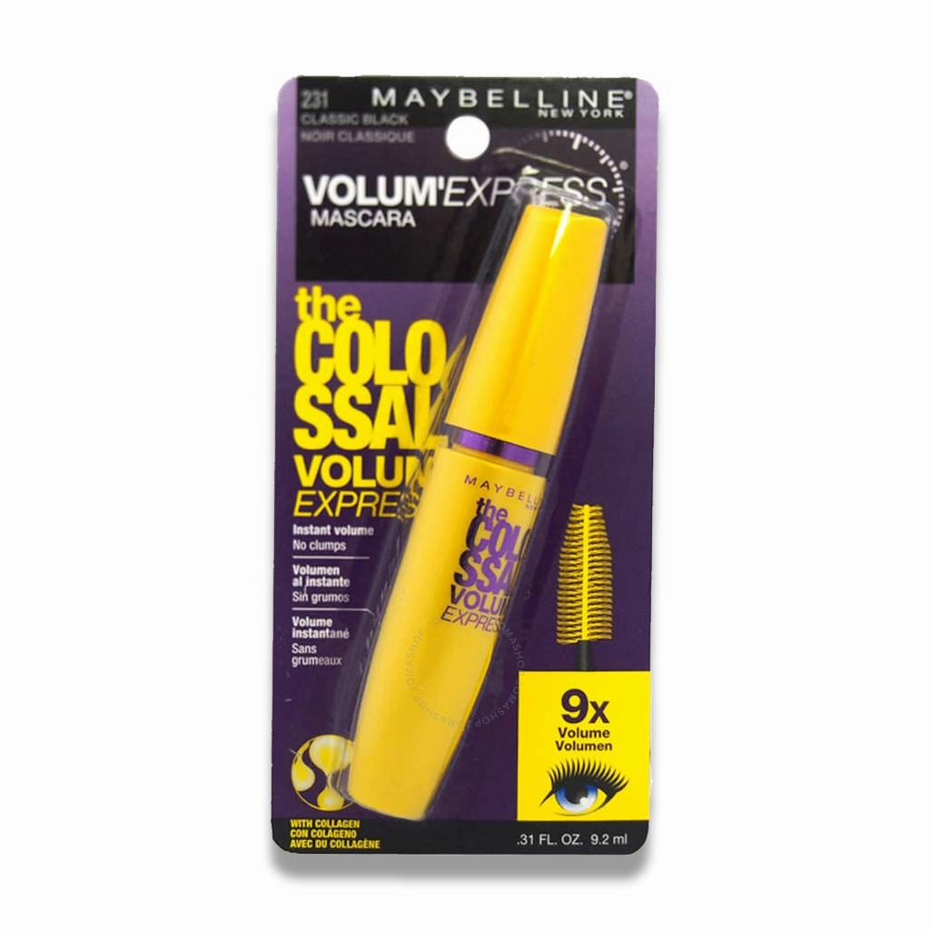 Maybelline - The Colossal Volum Express Mascara, # 231 Classic Black by for Women - 0.31 Oz - 12 Pack