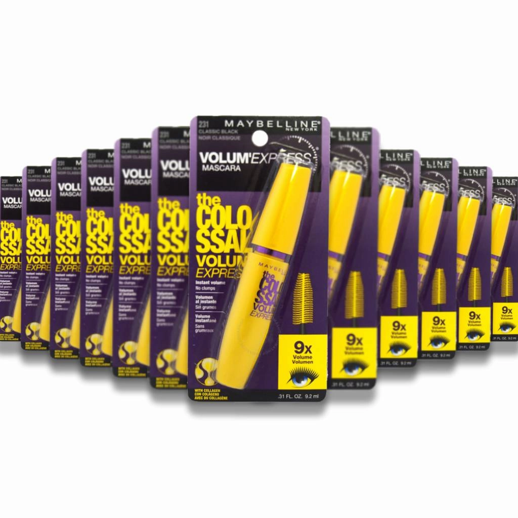 Maybelline - The Colossal Volum Express Mascara, # 231 Classic Black by for Women - 0.31 Oz - 12 Pack