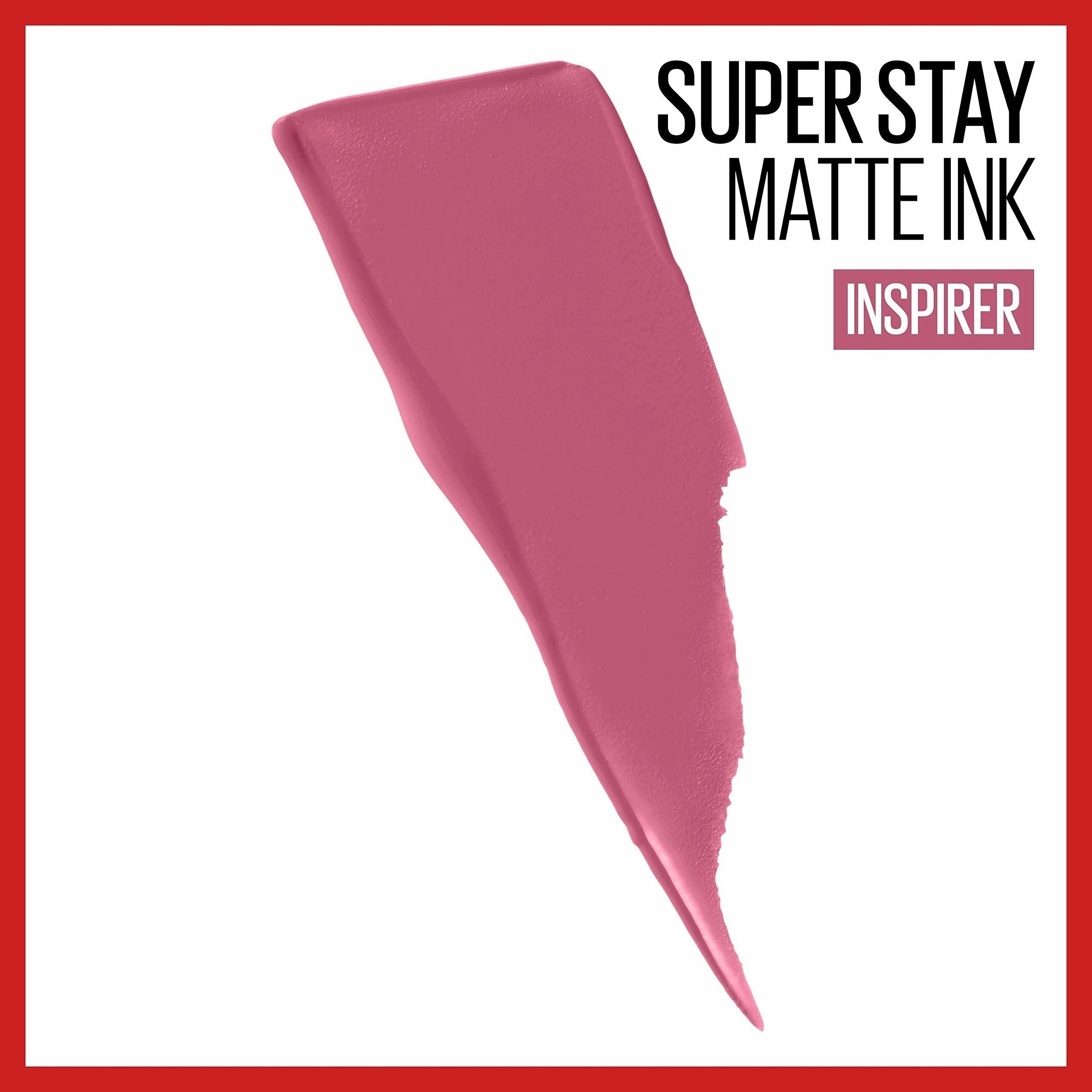 Maybelline New York SuperStay Matte Ink Liquid Lipstick, City Edition, Inspirer, 0.17 Ounce