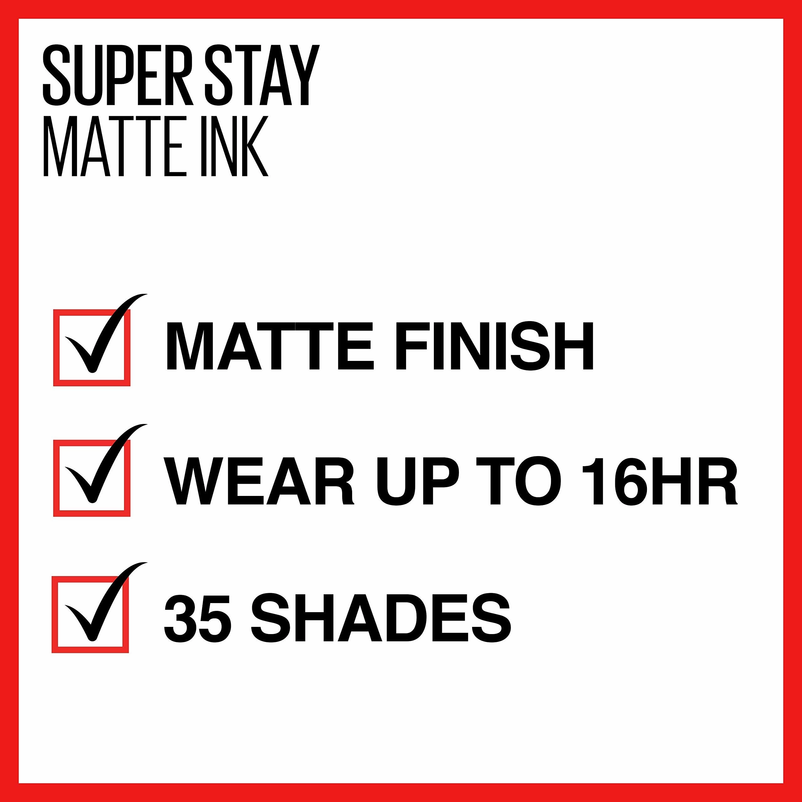 Maybelline New York SuperStay Matte Ink Liquid Lipstick, City Edition, Inspirer, 0.17 Ounce