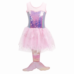 Mermaid Dress with Tail 5-6T