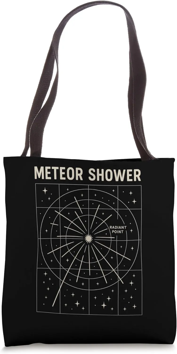 Meteor Shower Radiant Grid Celestial Diagram Design Tote Bag
