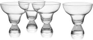 Mikasa Craft Cocktail Set of 4 Stemless Margarita Glasses, 12.5-Ounce, Clear
