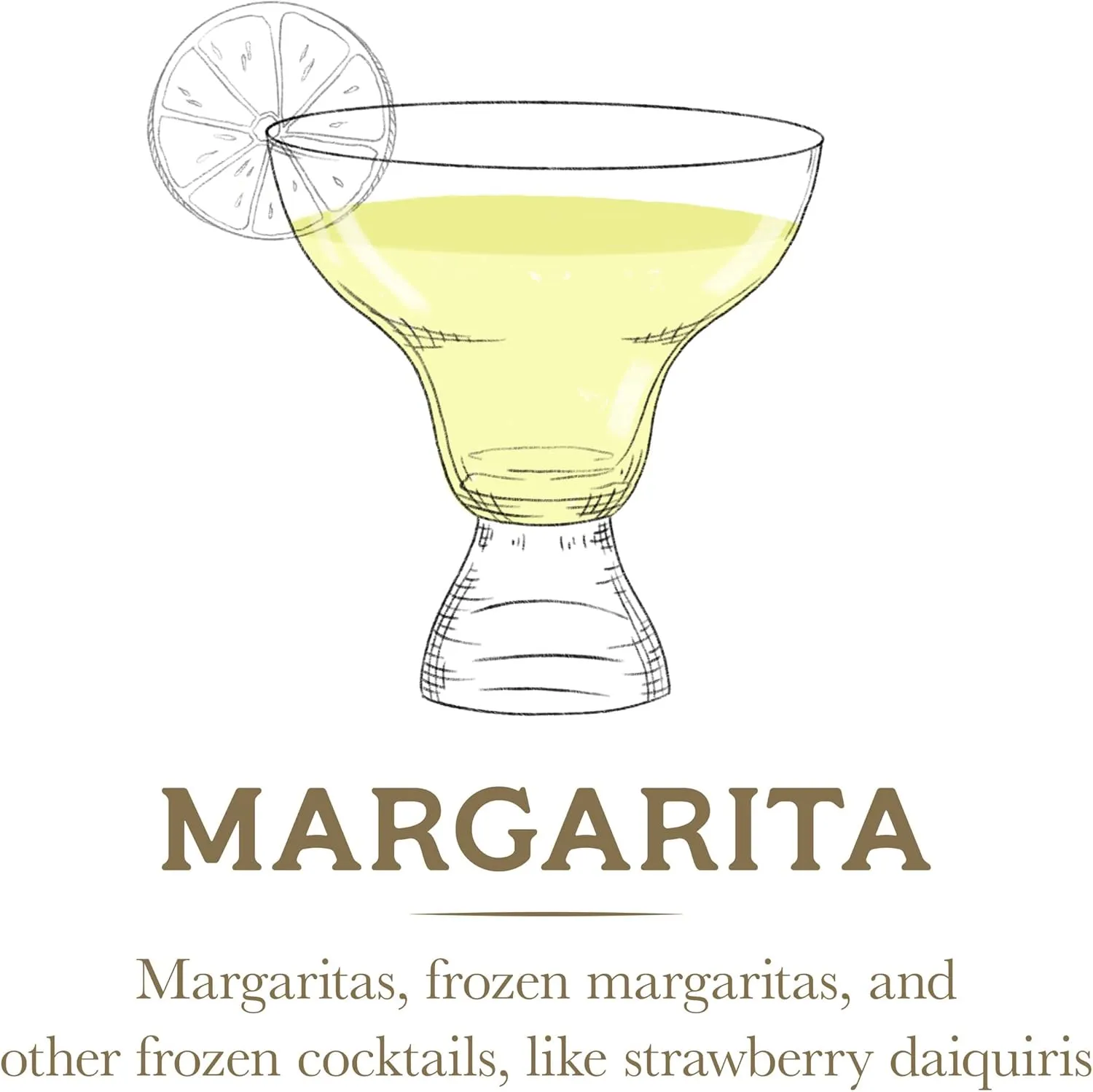 Mikasa Craft Cocktail Set of 4 Stemless Margarita Glasses, 12.5-Ounce, Clear