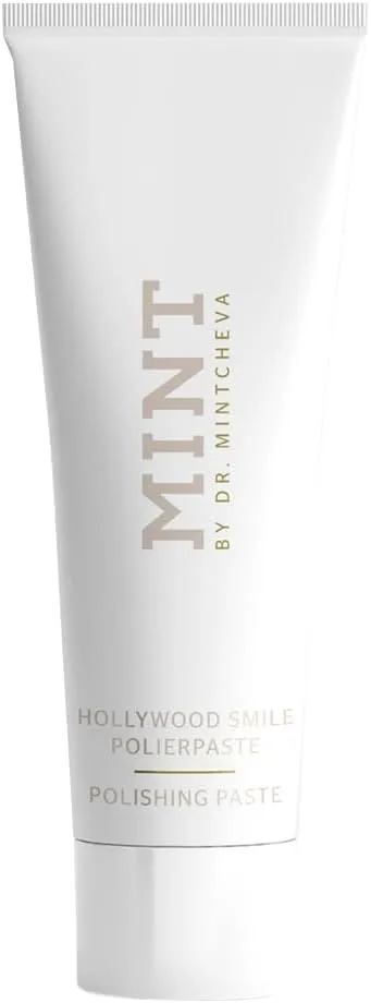 Mint Hollywood Smile polishing Paste with whitening Effect (1x 75 ml) - Professional Teeth Cleaning at Home - Effective deep Cleaning - Smooth, White Teeth - Microplastic-Free - by Dr. Mintcheva
