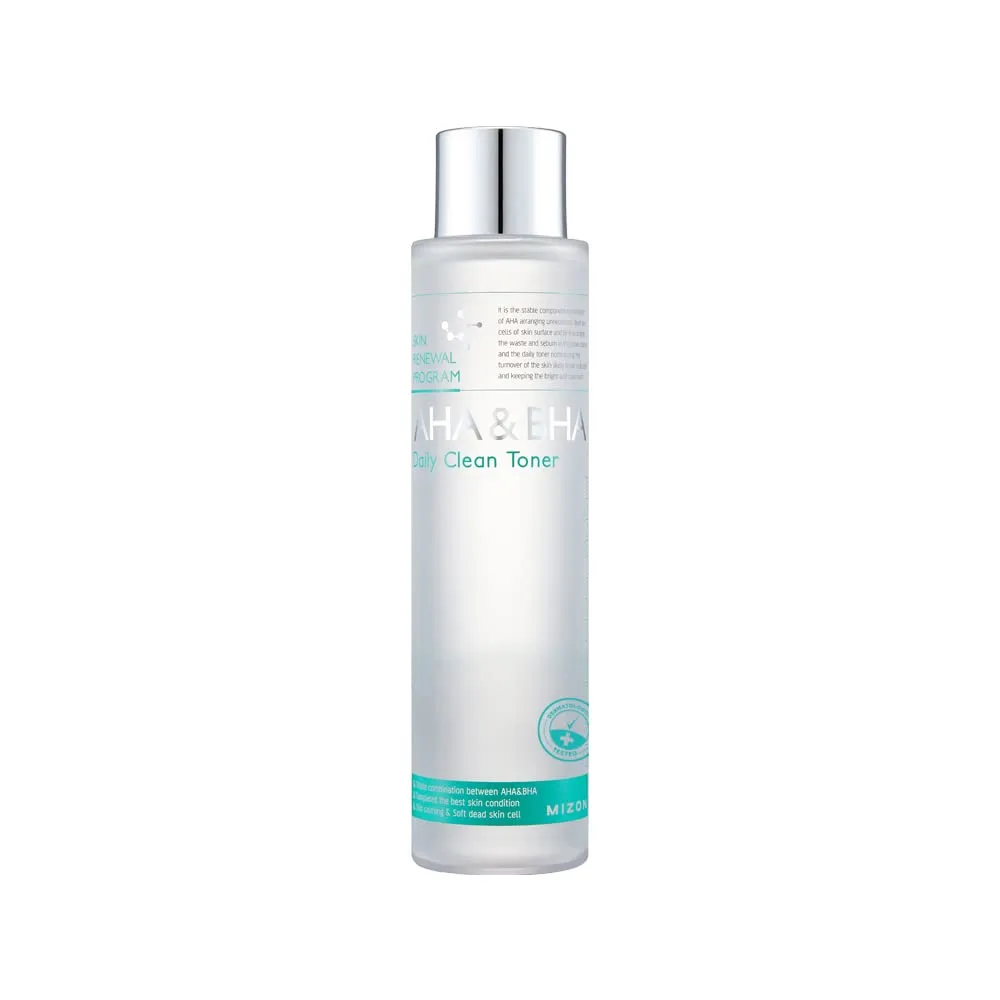 MIZON AHA&BHA Daily Clean Toner Daily Peeling Smooth Skin Removes Dead Skin Healthy Skin Korean Skincare (5.07 Fl oz)