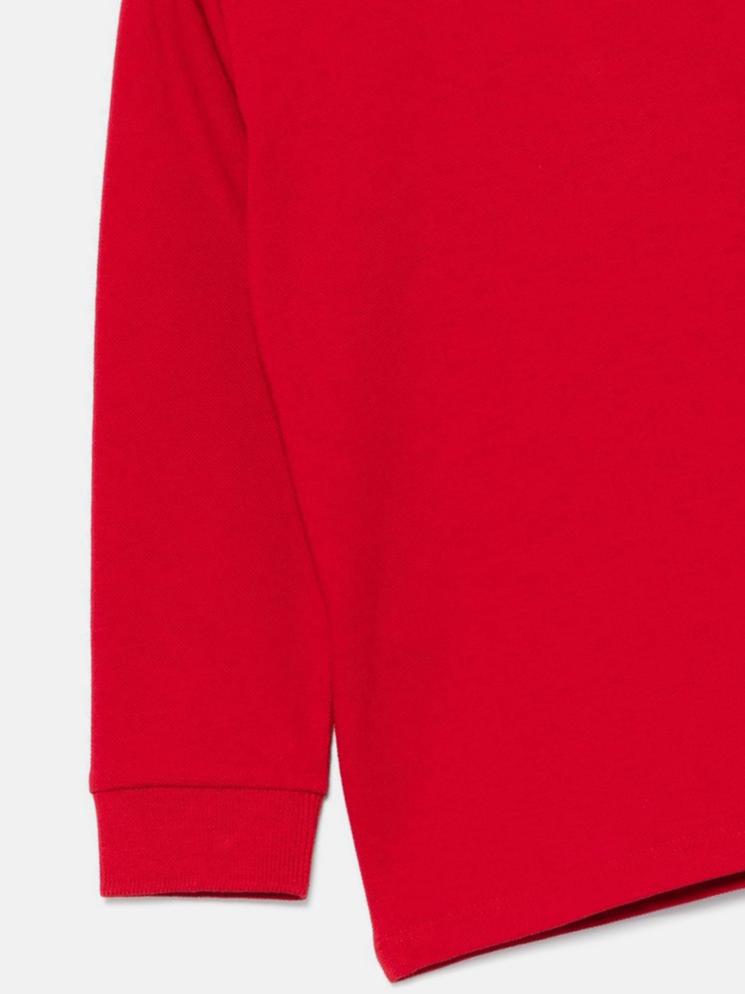 Moncler Enfant Baby Boys Long Sleeve Polo Shirt in Red