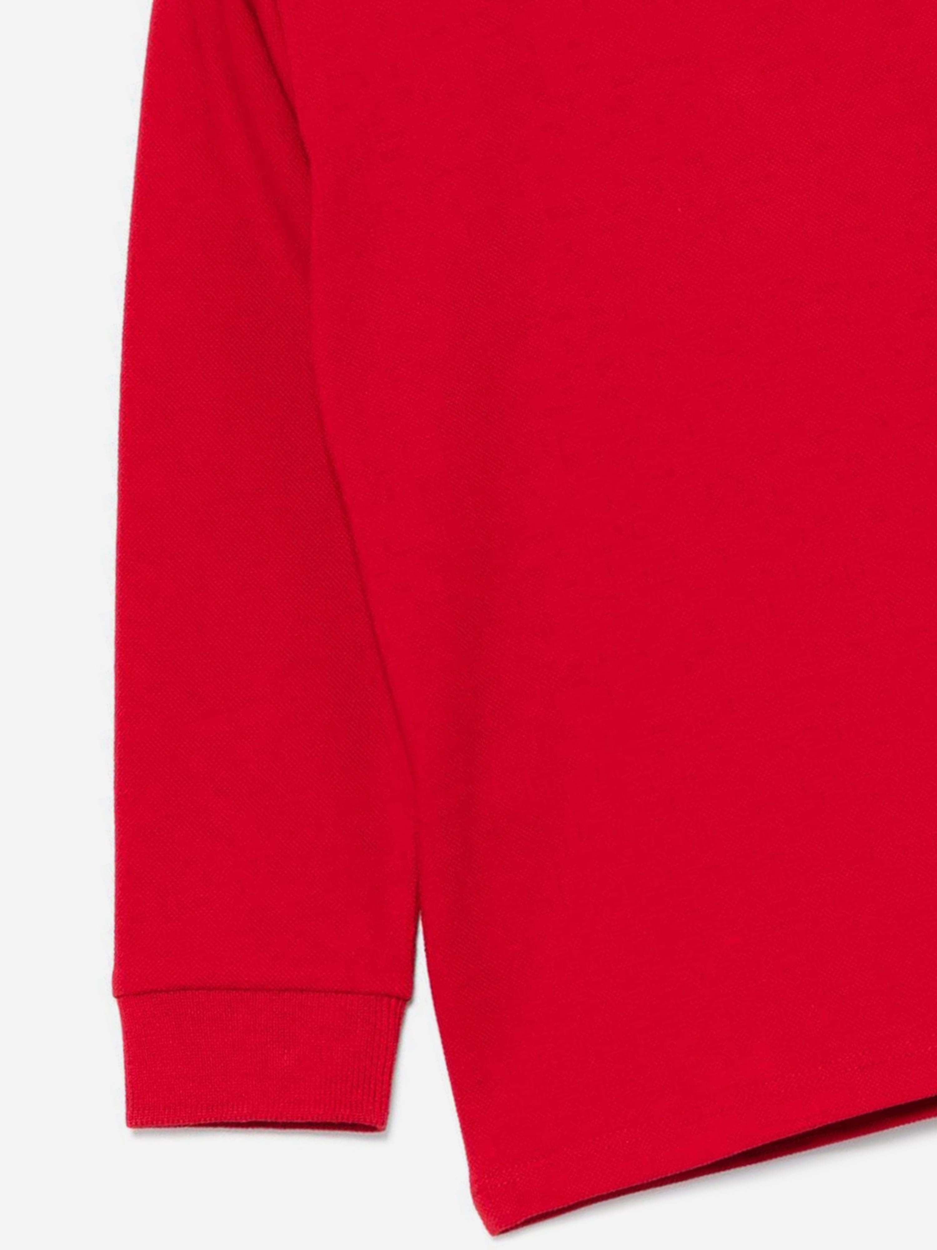 Moncler Enfant Baby Boys Long Sleeve Polo Shirt in Red