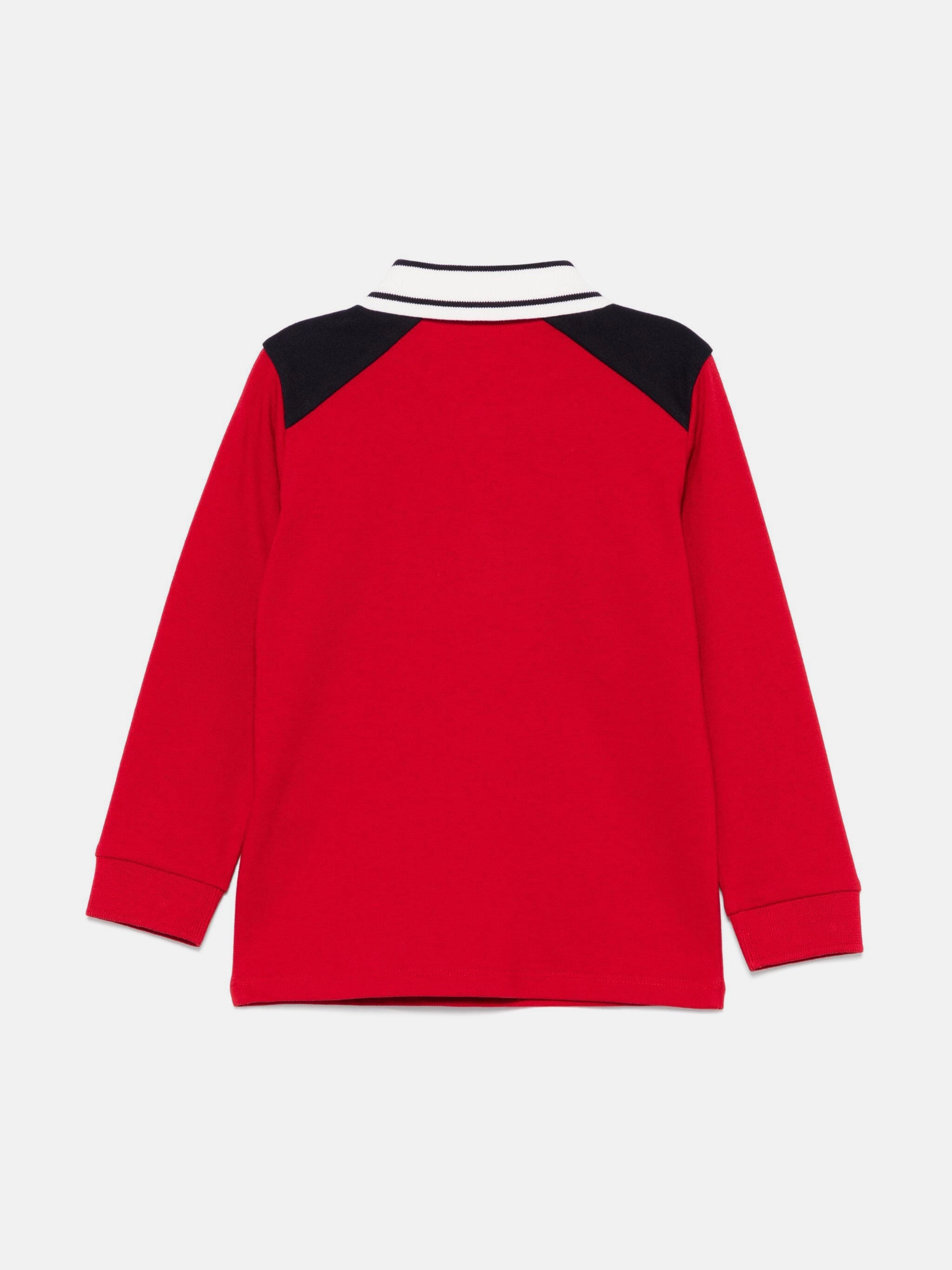 Moncler Enfant Baby Boys Long Sleeve Polo Shirt in Red