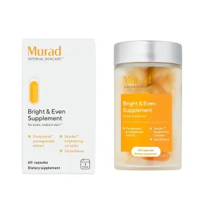 Murad Bright & Even Supplement - Supplements for Radiant, Glowing Skin – Pure Pomegranate Extract & Glutathione – Antioxidant Protection, Reduces Dark Spots at the Cellular Level
