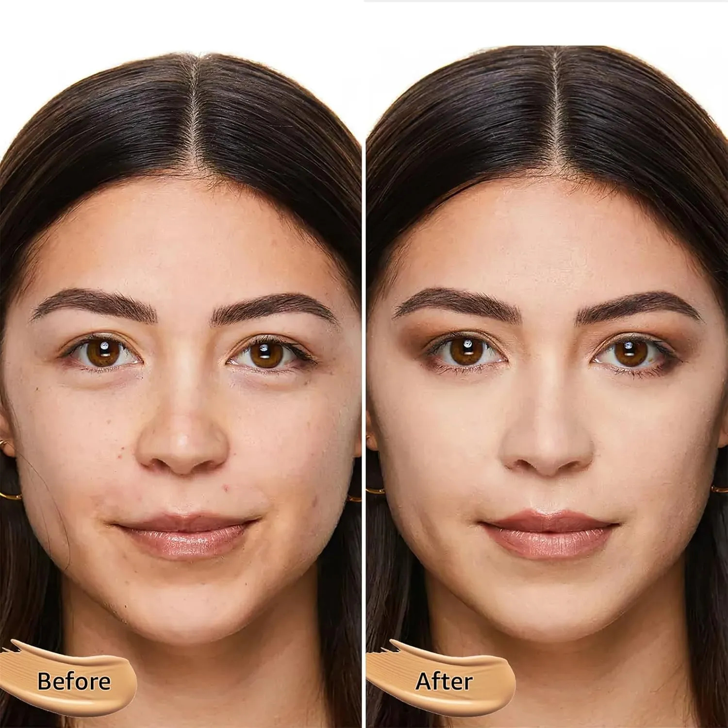 Mushroom Head Air Cushion CC Cream - BB Cream Face Makeup Foundation for Mature Skin Moisturizing Concealer Brighten Long-Lasting, Even Skin Tone for All Skin Types (2PCS Nude)