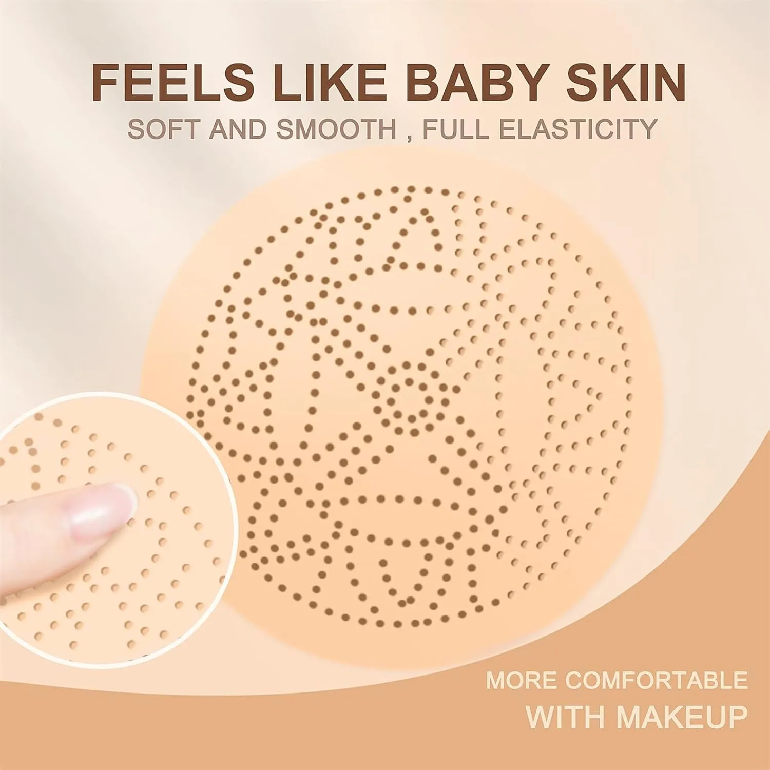 Mushroom Head Air Cushion CC Cream - BB Cream Face Makeup Foundation for Mature Skin Moisturizing Concealer Brighten Long-Lasting, Even Skin Tone for All Skin Types (2PCS Nude)