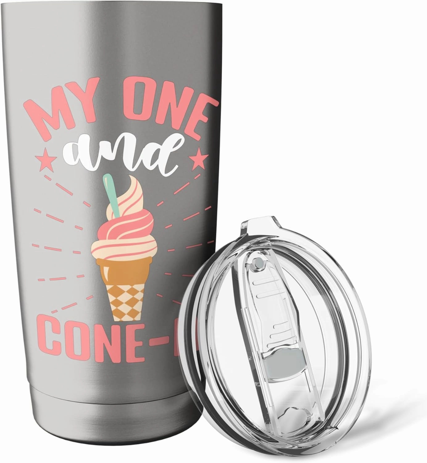 My One And Cone-ly Ice Cream Cone Stainless Steel Insulated Tumbler