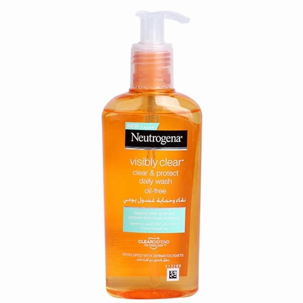 Neutrogena Visibly Clear Clear & Protect Daily Wash, Oil Free