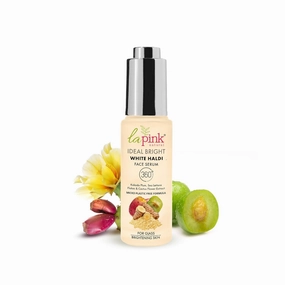 New Pink Ideal Bright Face Serum | 100% Microplastic Free Formula | Glass like skin, Lightening, Evens Skin Tone | White Haldi & Kakadu Plum | For Bright Radiant Skin | All Skin Types | 30ml