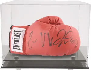 OnDisplay Deluxe UV-Protected Boxing Glove Display Case - Black Base - Luxe Handmade Acrylic Case for Boxing Glove, Die-Cast Cars, Baseball Mitt and more