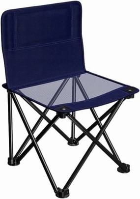 Outdoor Camp Chairs, Outdoor Folding Backrest Chair Portable Fishing Chair with Side Pocket Lightweight Leisure Chairs Padded Deck Chair Lawn Chairs Adults(E)