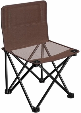 Outdoor Chair Folding Camping Backrest Portable Fishing with Side Pocket Lightweight Leisure Chairs Padded Deck Foldable
